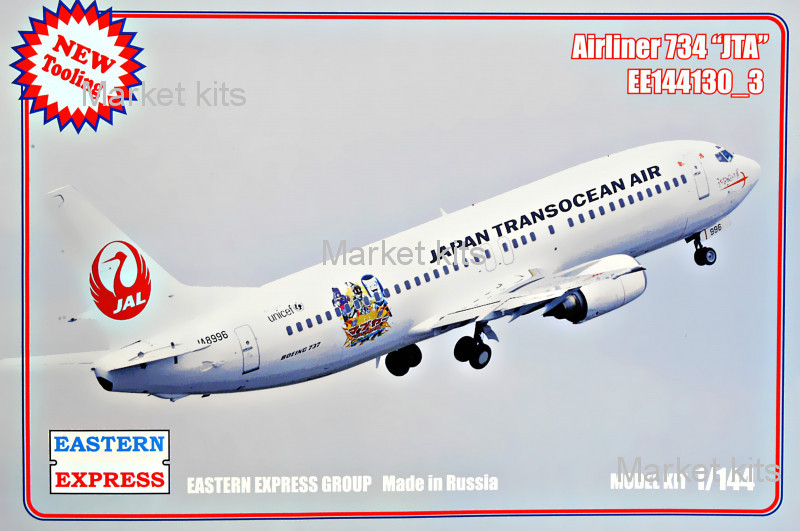 Пассажирський самолет Airliner-734 "JTA" 1:144 Eastern Express (EE144130-03)
Пассажирський самолет Airliner-734 "JTA" 1:144 Eastern Express (EE144130-03)