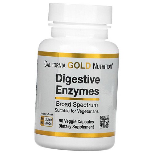 Пищеварительные ферменты широкого спектра действия, Digestive Enzymes Broad Spectrum, California Gold Nutrition 90вегкапс (69427004)
Пищеварительные ферменты широкого спектра действия, Digestive Enzymes Broad Spectrum, California Gold Nutrition 90вегкапс (69427004)