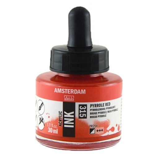 Туш акрилова AMSTERDAM INK (315) Пірольний червоний, 30мл, Royal Talens (17203150)
Туш акрилова AMSTERDAM INK (315) Пірольний червоний, 30мл, Royal Talens (17203150)