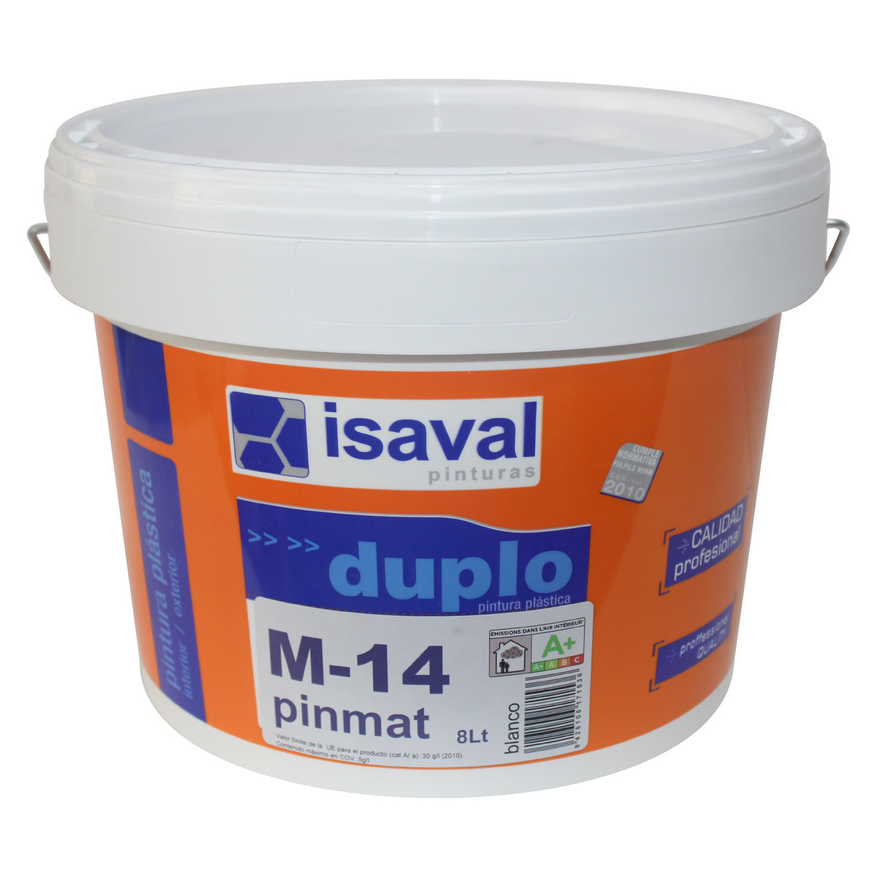 М-14 Пинмат - Глубоко-матовый краска Isaval для потолков ISAVAL 8л до 64 м2 Белый
М-14 Пинмат - Глубоко-матовый краска Isaval для потолков ISAVAL 8л до 64 м2 Белый
