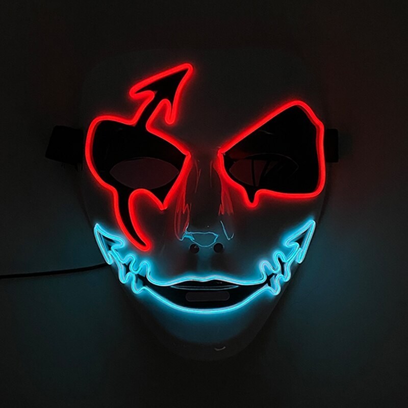 Светящаяся маска Led Mask Wild Red неоновая маска с подсветкой в виде страшного лица дикаря, для косплей и хэллоуин
Светящаяся маска Led Mask Wild Red неоновая маска с подсветкой в виде страшного лица дикаря, для косплей и хэллоуин