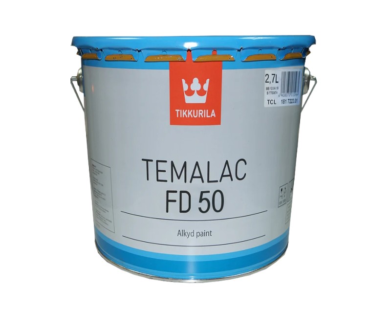 Эмаль алкидная TIKKURILA TEMALAC FD 50 антикоррозионная, TСL-транспарентный, 2,7л
Эмаль алкидная TIKKURILA TEMALAC FD 50 антикоррозионная, TСL-транспарентный, 2,7л