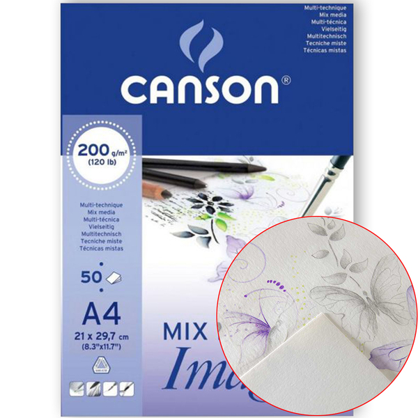 Блок бумаги для акварели СANSON Mix Media Imagine (50) 200 г/м2 21х29,7 см (0006-008)
Блок бумаги для акварели СANSON Mix Media Imagine (50) 200 г/м2 21х29,7 см (0006-008)