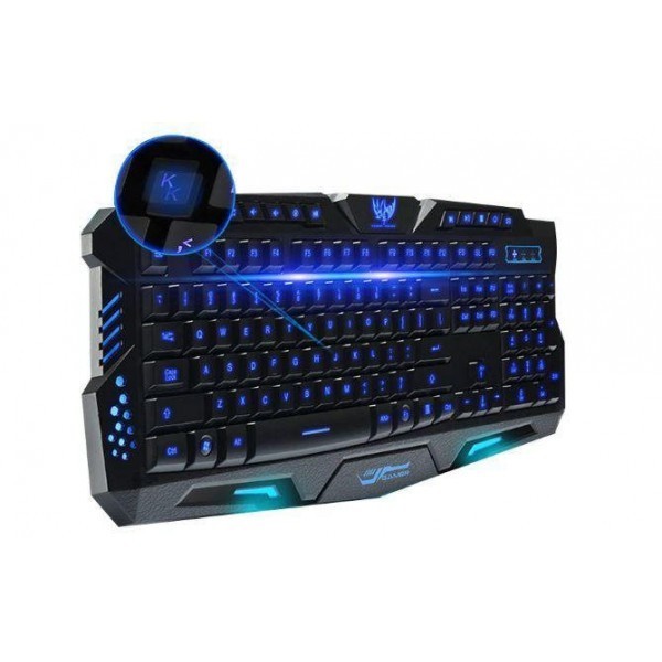 Игровая проводная мемебранная клавиатура с LED RGB подсветкой Arivans M200 (3 варианта подсветки и регулирование яркости)
Игровая проводная мемебранная клавиатура с LED RGB подсветкой Arivans M200 (3 варианта подсветки и регулирование яркости)