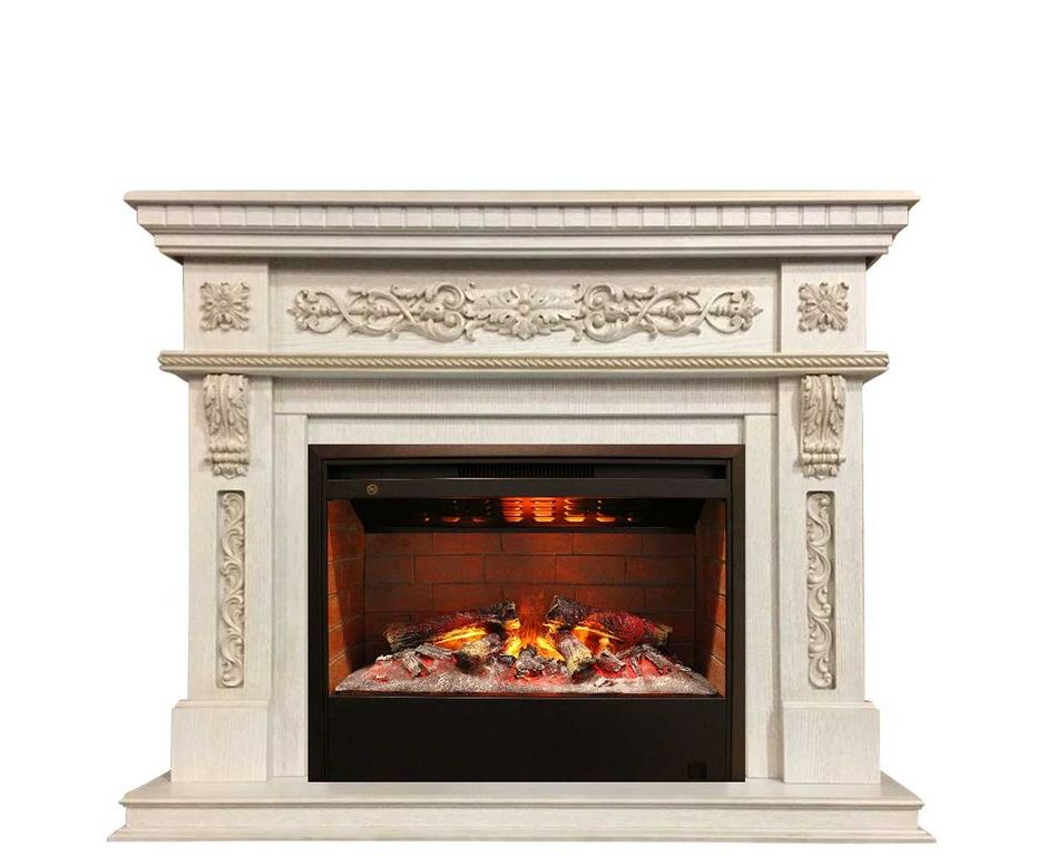 Классический каминокомплект Fireplace Конго Белый дуб с эффектом живого огня со звуком и обогревом
Классический каминокомплект Fireplace Конго Белый дуб с эффектом живого огня со звуком и обогревом