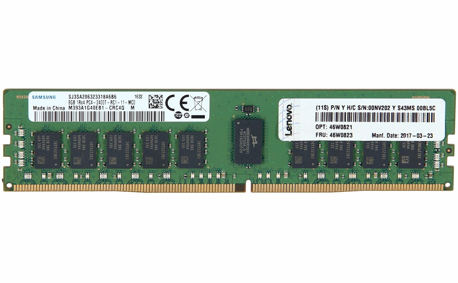 Оперативная память IBM 8GB TruDDR4 Memory (2Rx8, 1.2V) PC4-19200 CL17 (46W0827) Новое
Оперативная память IBM 8GB TruDDR4 Memory (2Rx8, 1.2V) PC4-19200 CL17 (46W0827) Новое