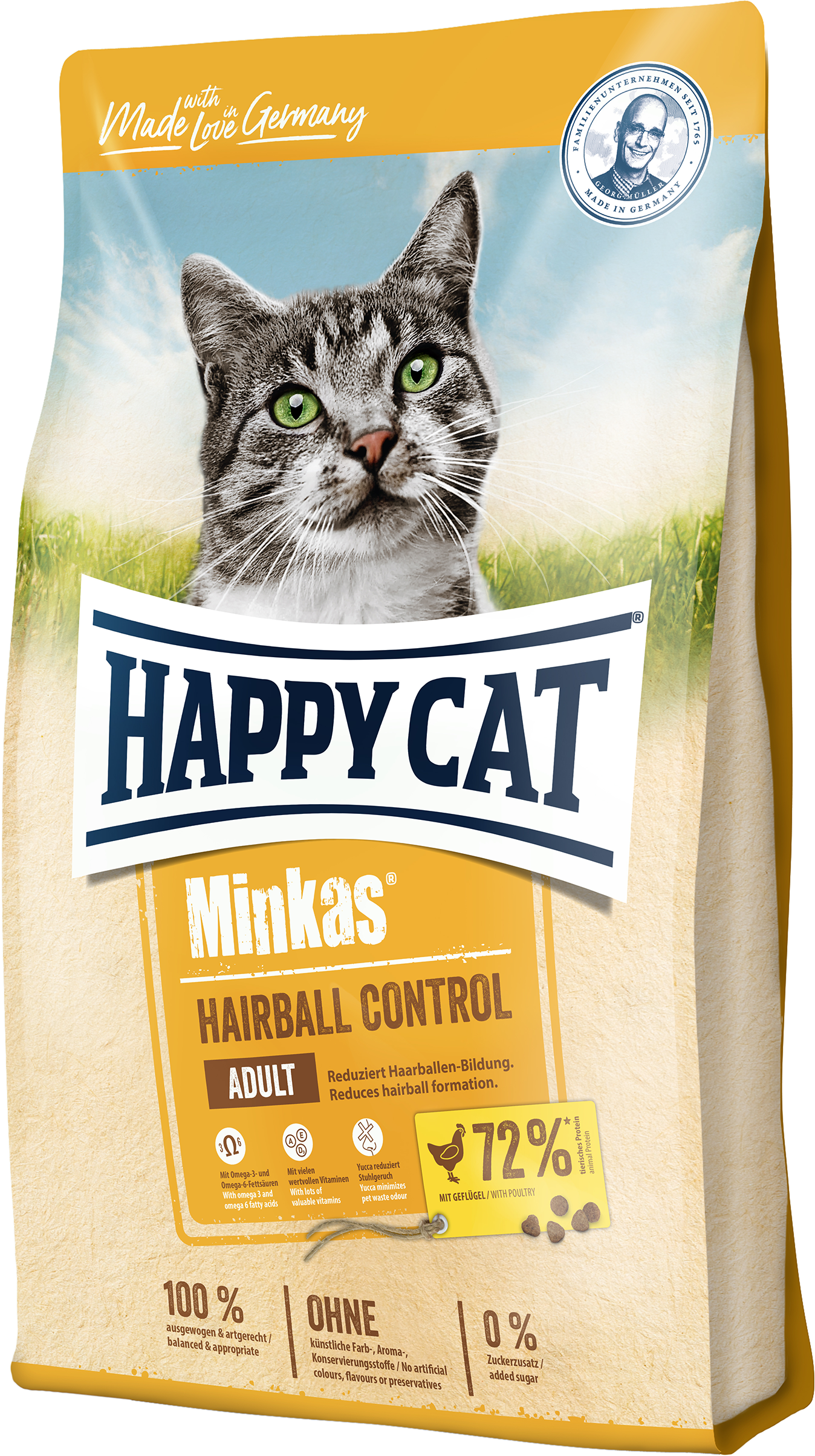 Сухой корм Happy Cat Minkas Hairball Control Geflugel для взрослых кошек / вывода шерсти с птицей 10 кг (70411 / 4001967074253)
Сухой корм Happy Cat Minkas Hairball Control Geflugel для взрослых кошек / вывода шерсти с птицей 10 кг (70411 / 4001967074253)