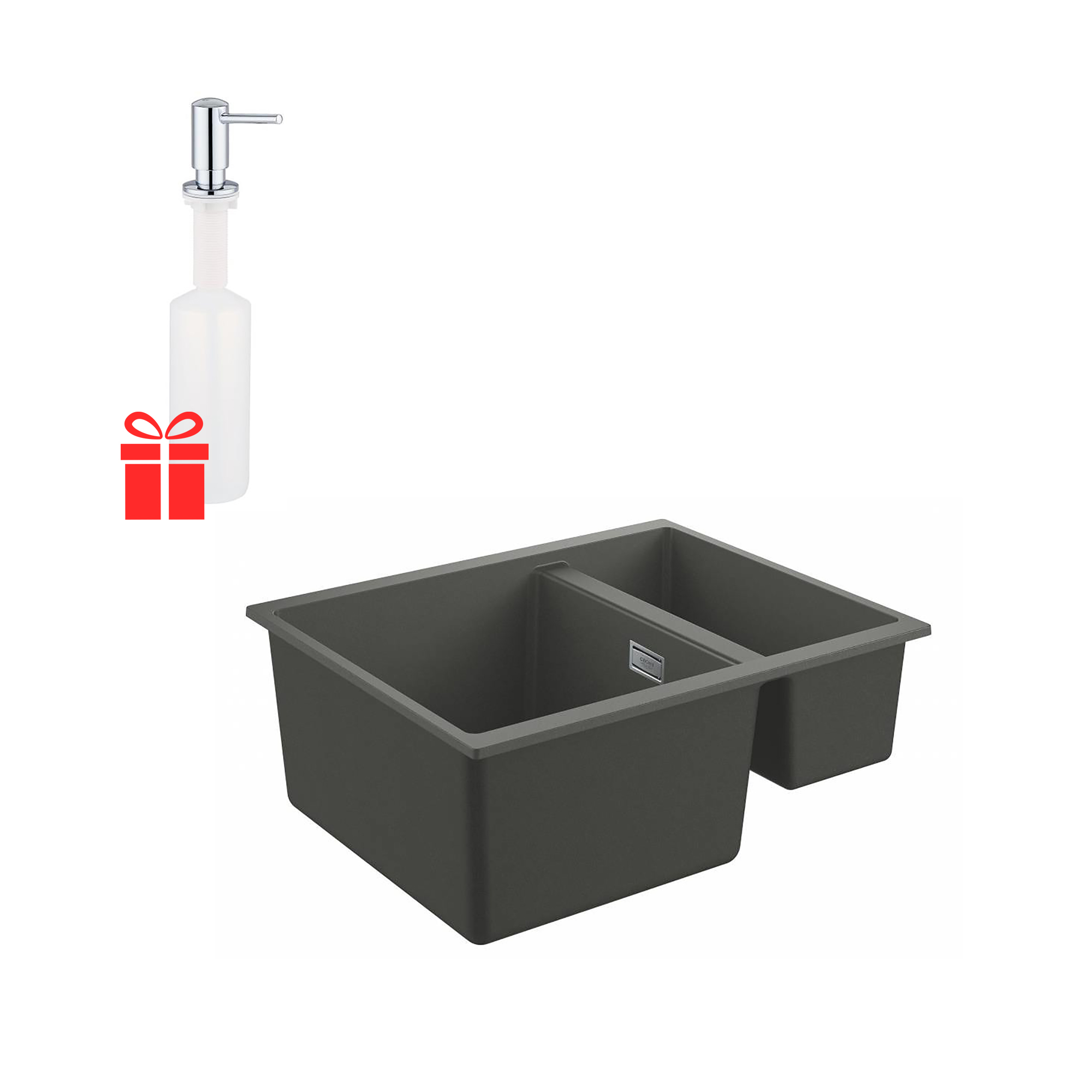 Набор Grohe мойка кухонная K500 31648AT0 + дозатор для моющего средства Contemporary 40536000
Набор Grohe мойка кухонная K500 31648AT0 + дозатор для моющего средства Contemporary 40536000