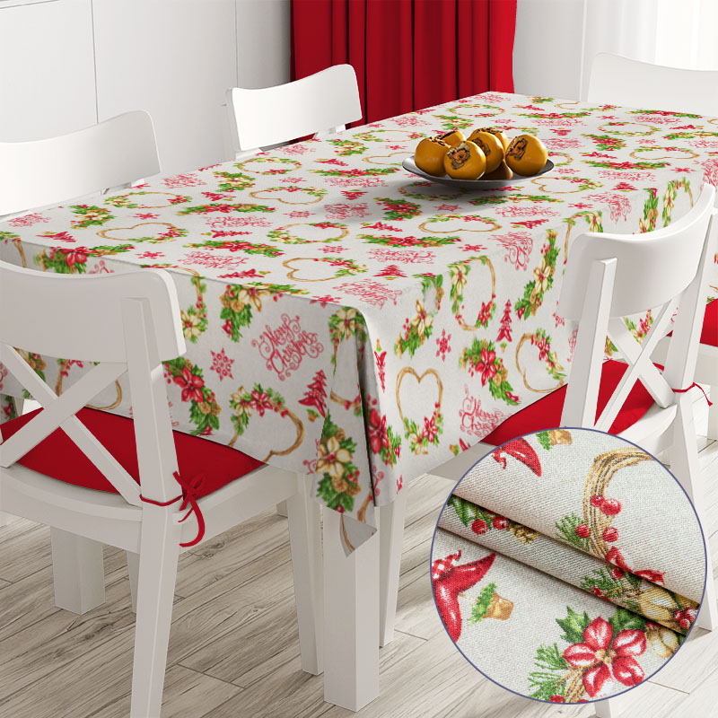 Новогодняя скатерть Time Textile Merry Christmas Hearts Бежевый, Красный TT153666 140x240
Новогодняя скатерть Time Textile Merry Christmas Hearts Бежевый, Красный TT153666 140x240