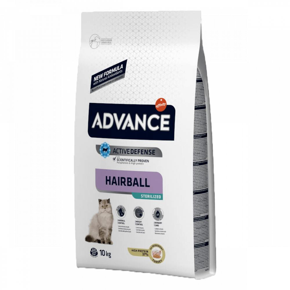 Сухой корм для кошек Advance Cat Sterilized Hairball вывод шерсти у стерилизованных. с индейкой 10 кг
Сухой корм для кошек Advance Cat Sterilized Hairball вывод шерсти у стерилизованных. с индейкой 10 кг