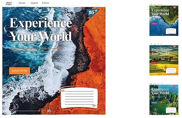 Тетрадь А5 18 листов в линию Experience your world (25 шт. в упак микс видов) YES (765520)
Тетрадь А5 18 листов в линию Experience your world (25 шт. в упак микс видов) YES (765520)