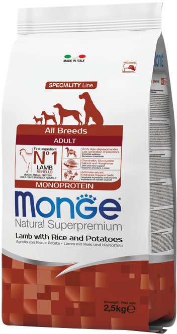 Сухой корм Monge Dog All breeds Adult Lumb&Rice для взрослых собак всех пород со вкусом ягненка и риса 2.5 кг (8009470011310)
Сухой корм Monge Dog All breeds Adult Lumb&Rice для взрослых собак всех пород со вкусом ягненка и риса 2.5 кг (8009470011310)