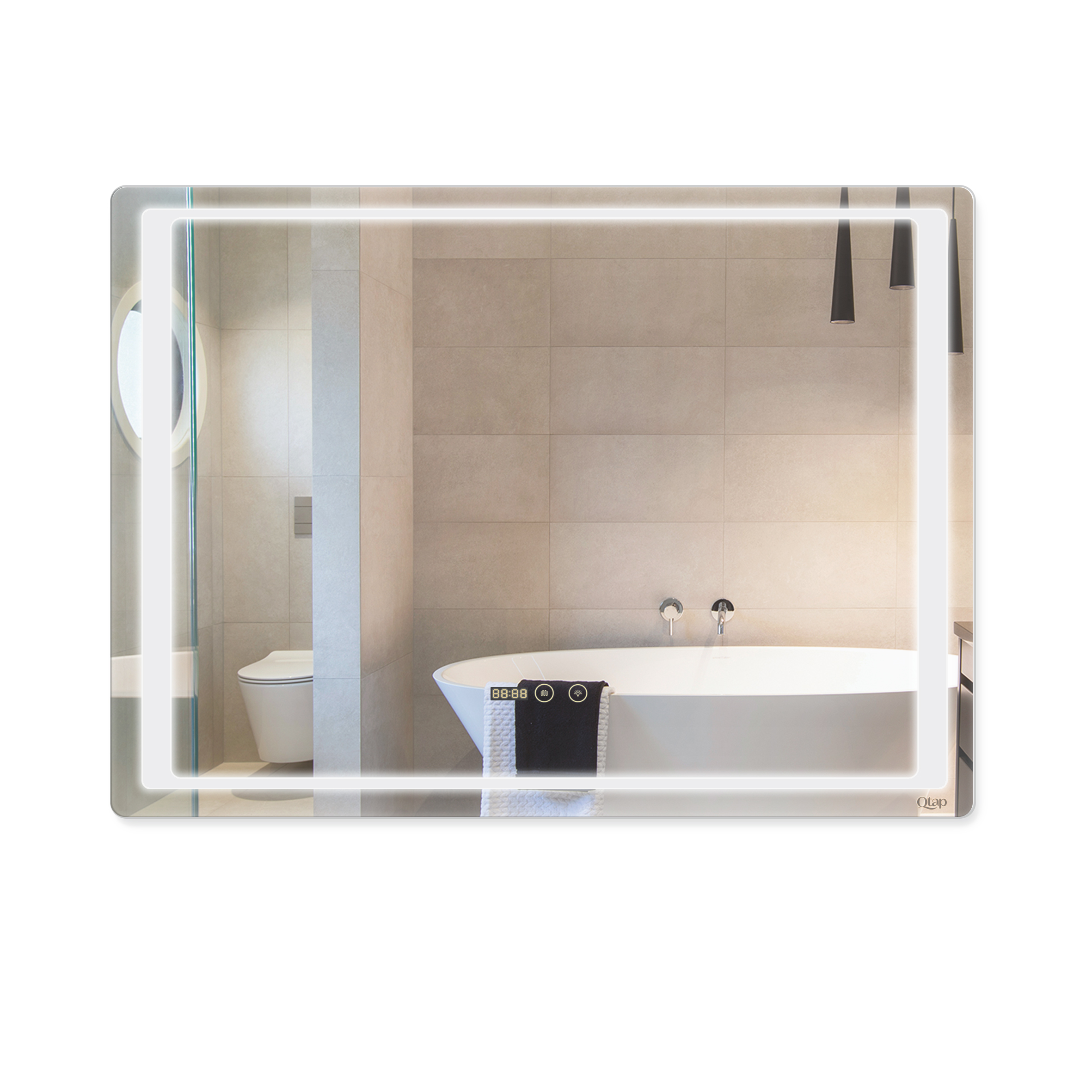 Зеркало Qtap Mideya1000х700 (DC-F902-3) с LED-подсветкой и антизапотеванием QT20789002W
Зеркало Qtap Mideya1000х700 (DC-F902-3) с LED-подсветкой и антизапотеванием QT20789002W