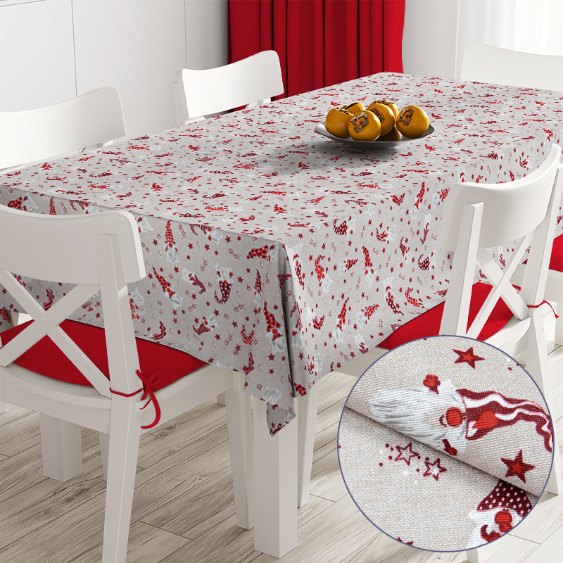 Новогодняя скатерть Time Textile Magic Gnomes Бежевый, Красный TT172621 12 салфеток
Новогодняя скатерть Time Textile Magic Gnomes Бежевый, Красный TT172621 12 салфеток