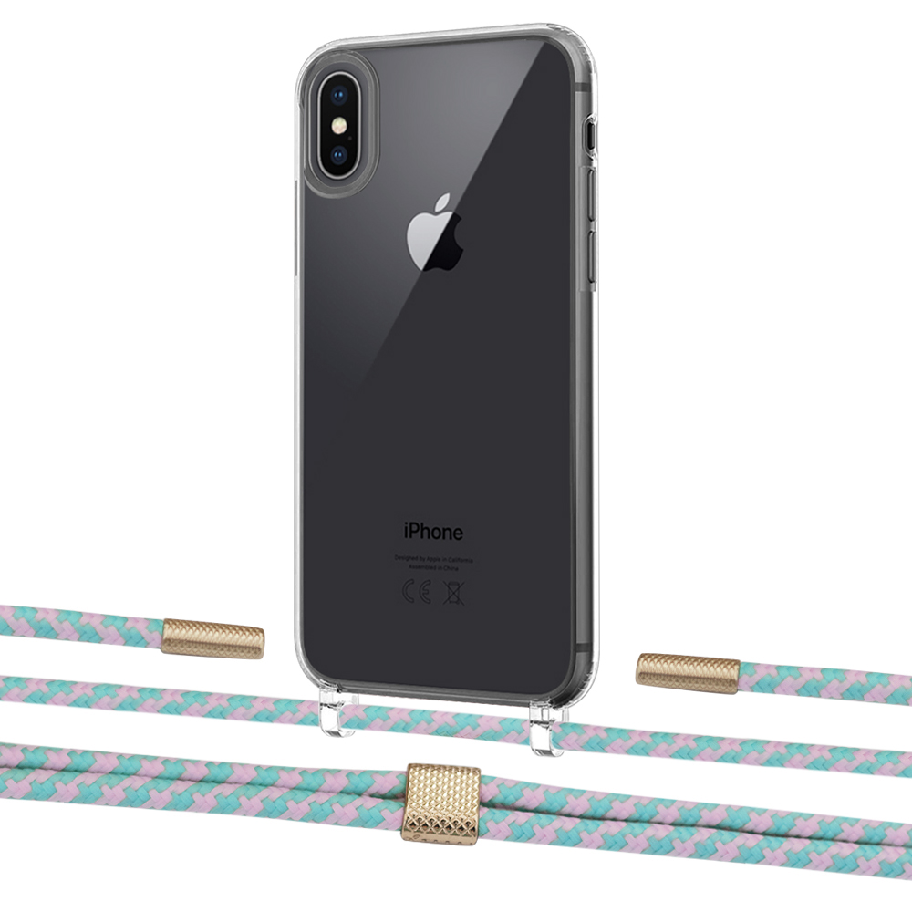 Чехол Upex Crossbody Protection Case для iPhone XS Max Crystal with Twine Turquoise and Fausset Gold
Чехол Upex Crossbody Protection Case для iPhone XS Max Crystal with Twine Turquoise and Fausset Gold