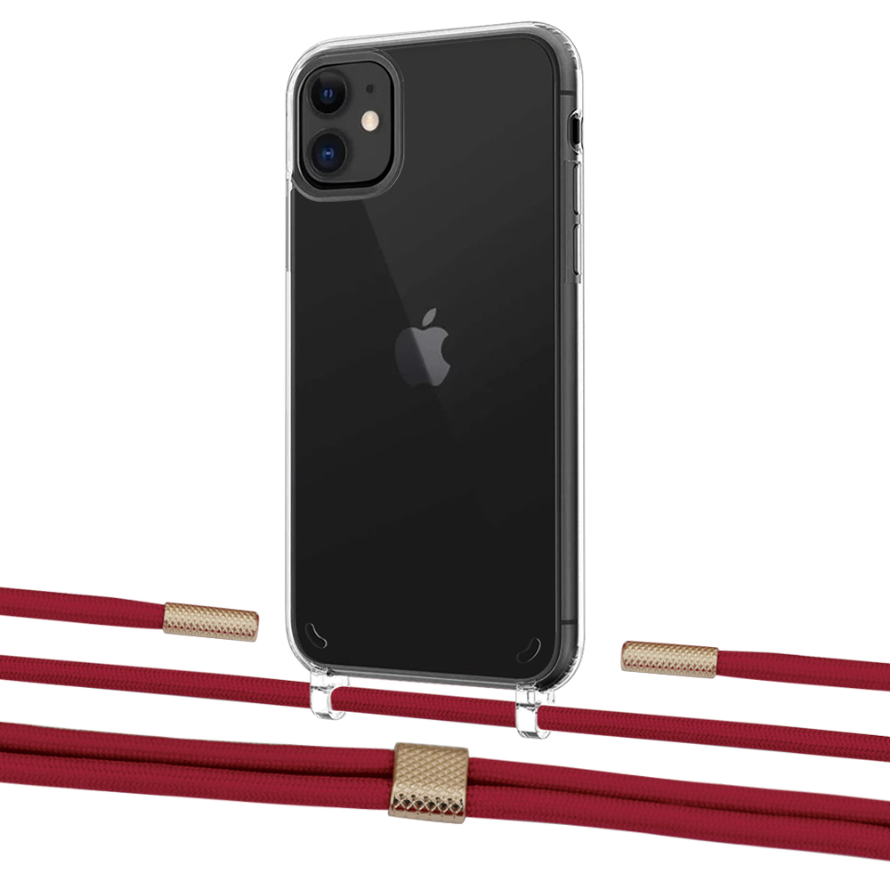 Чехол Upex Crossbody Protection Case для iPhone 11 Crystal with Twine Red and Fausset Gold
Чехол Upex Crossbody Protection Case для iPhone 11 Crystal with Twine Red and Fausset Gold