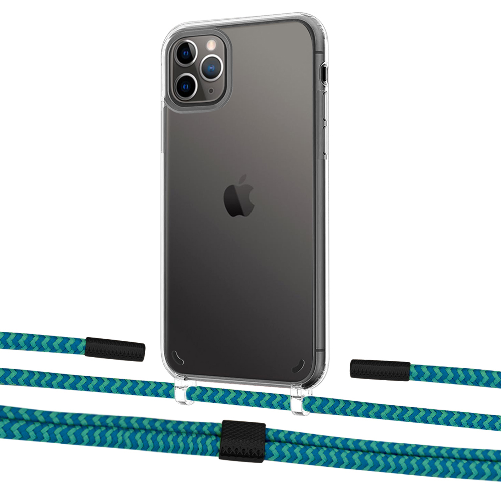 Чехол Upex Crossbody Protection Case для iPhone 11 Pro Crystal with Twine Cyan and Fausset Matte Black
Чехол Upex Crossbody Protection Case для iPhone 11 Pro Crystal with Twine Cyan and Fausset Matte Black