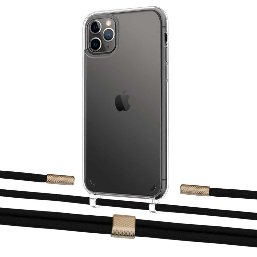 Чехол Upex Crossbody Protection Case для iPhone 11 Pro Crystal with Twine Black and Fausset Gold
Чехол Upex Crossbody Protection Case для iPhone 11 Pro Crystal with Twine Black and Fausset Gold
