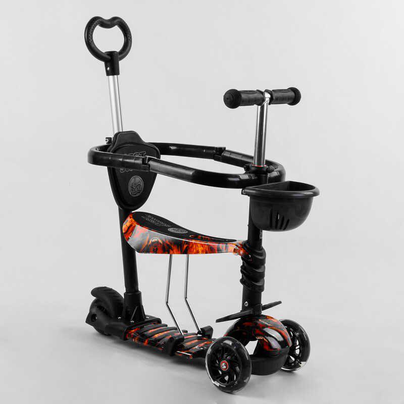 Самокат с сиденьем и с защитным бортиком 5в1 Best Scooter S 8756 PU колеса с подсветкой Черный с оранжевым
Самокат с сиденьем и с защитным бортиком 5в1 Best Scooter S 8756 PU колеса с подсветкой Черный с оранжевым