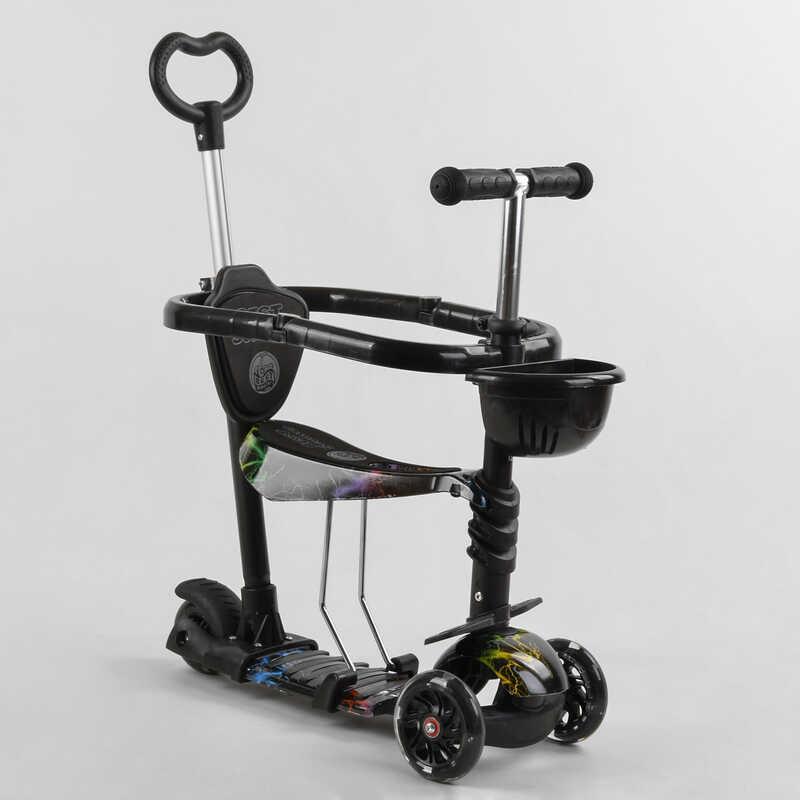 Самокат с сиденьем и с защитным бортиком 5в1 Best Scooter S 8466 PU колеса с подсветкой Черный
Самокат с сиденьем и с защитным бортиком 5в1 Best Scooter S 8466 PU колеса с подсветкой Черный