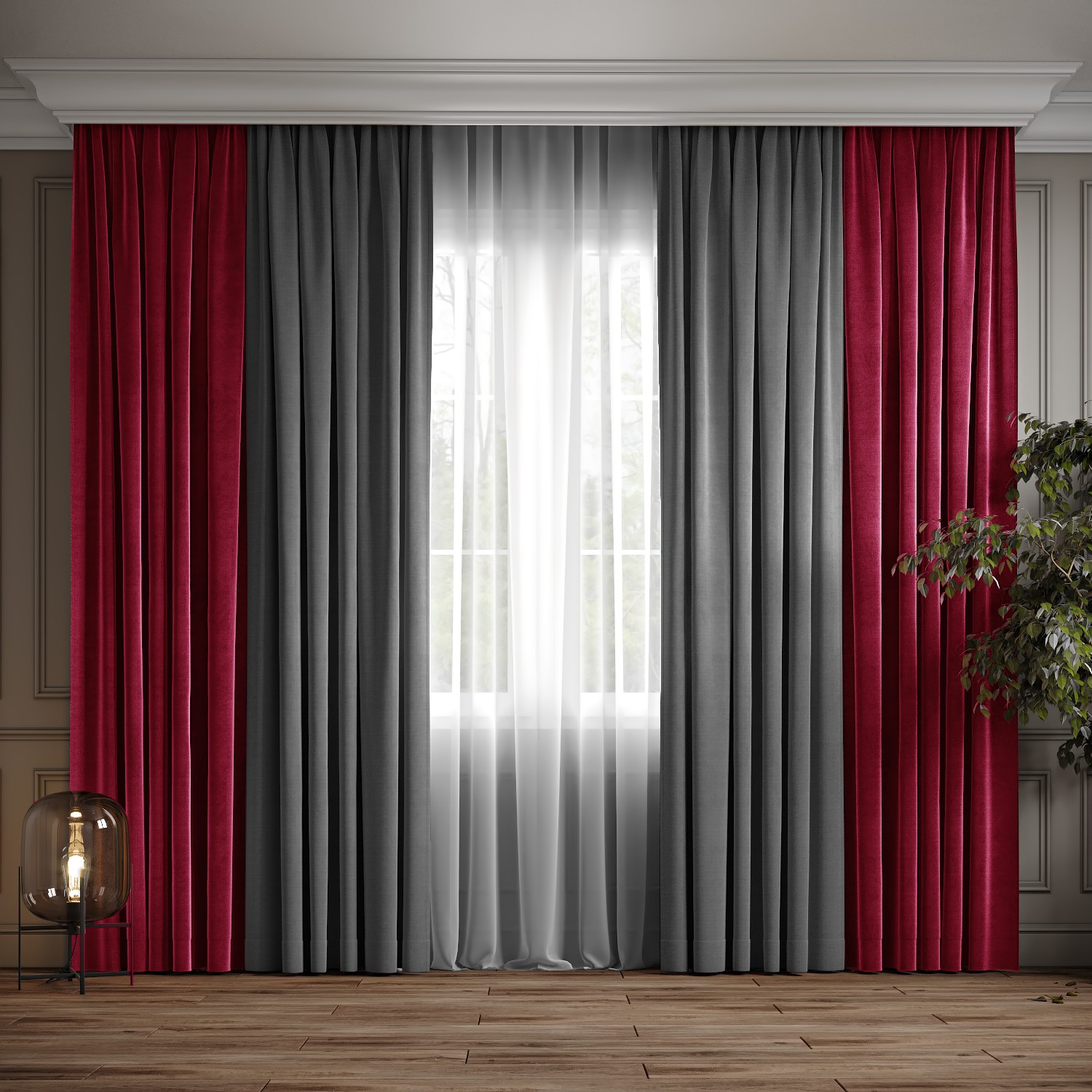 Комплект двухцветные шторы Ann-Tailor микровелюр Фуксия с серым 250x270 см 2 шт (109-372)
Комплект двухцветные шторы Ann-Tailor микровелюр Фуксия с серым 250x270 см 2 шт (109-372)