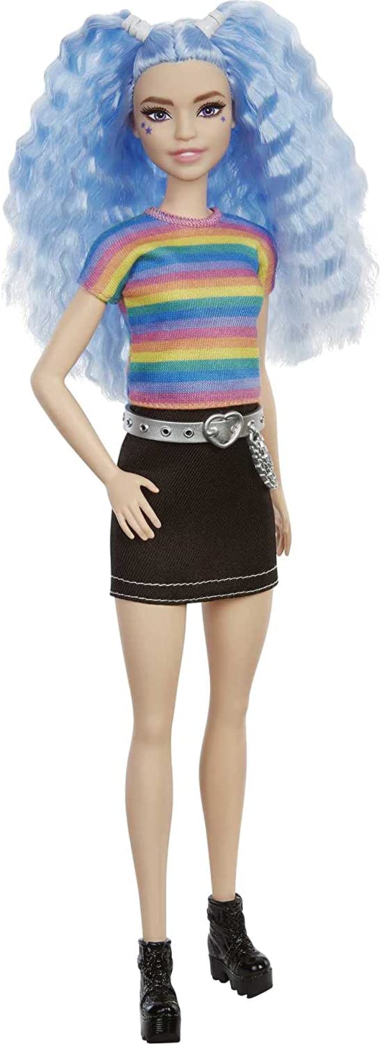 Кукла Барби Модница Barbie Fashionistas Doll, Rainbow Striped Top & Black Skirt 170 (GRB61)
Кукла Барби Модница Barbie Fashionistas Doll, Rainbow Striped Top & Black Skirt 170 (GRB61)