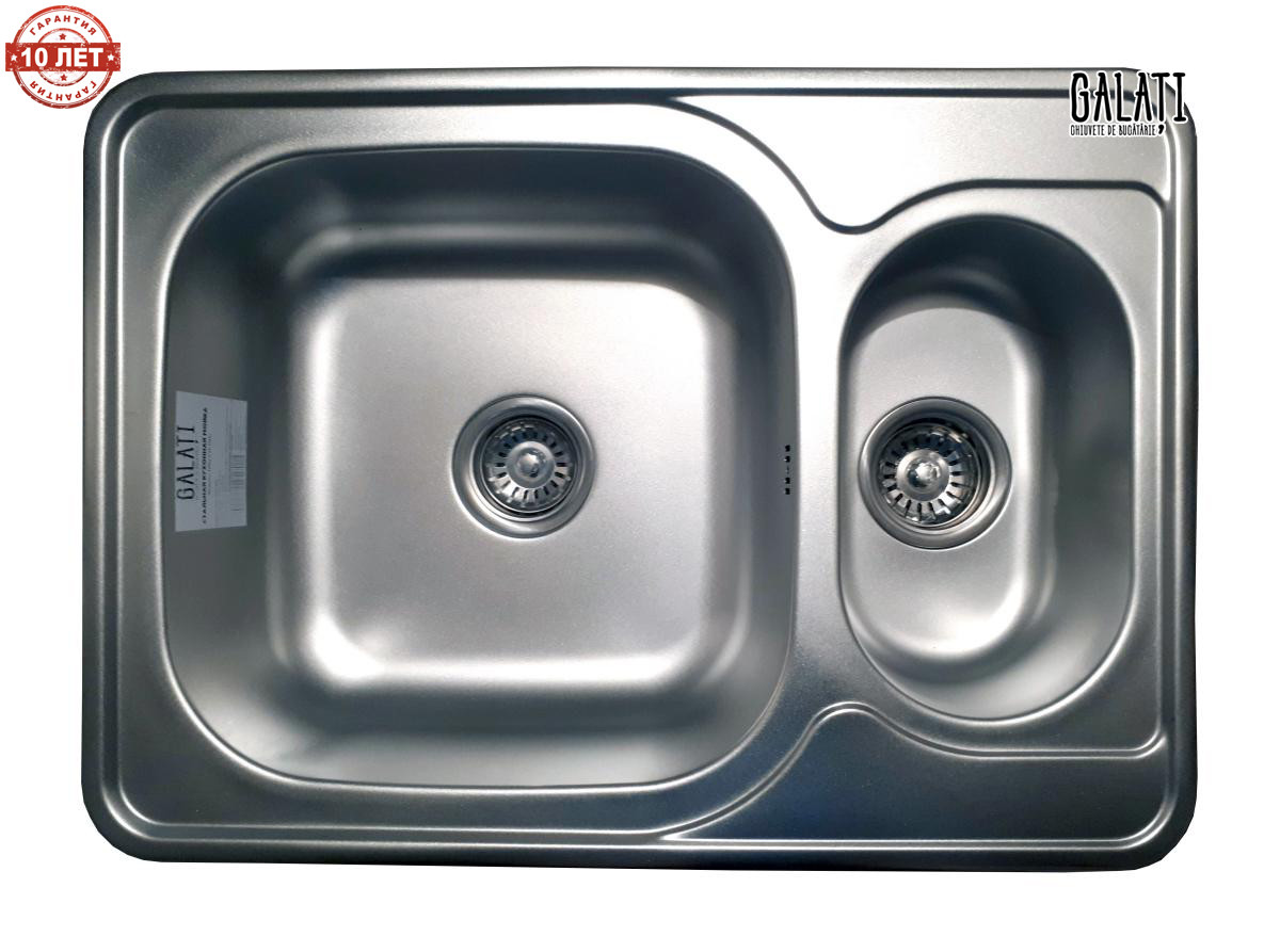 Кухонная мойка двойная Galaţi Fifika 1.5C Satin 70*50см. с дополнительной чашей
Кухонная мойка двойная Galaţi Fifika 1.5C Satin 70*50см. с дополнительной чашей