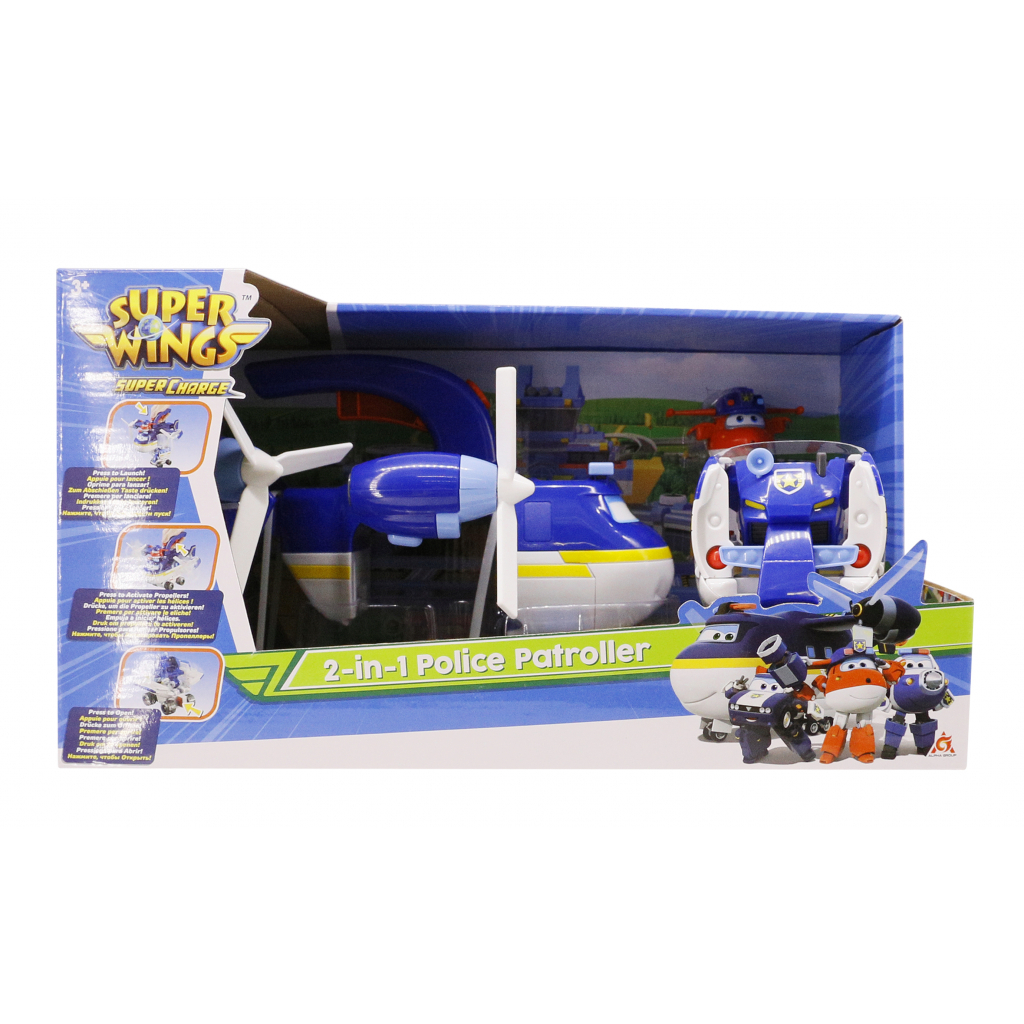 Игровой набор Super Wings 2-in-1 Police Patroller 2в1 Полицейский транспорт (EU740834)
Игровой набор Super Wings 2-in-1 Police Patroller 2в1 Полицейский транспорт (EU740834)