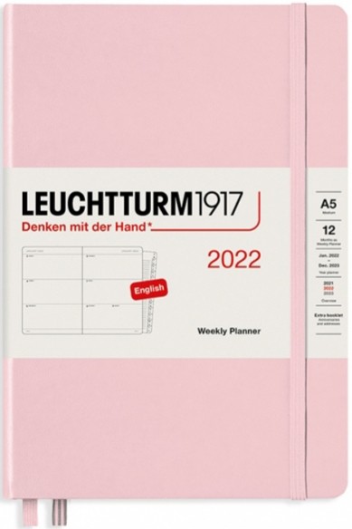 Щотижневик горизонтальний Leuchtturm1917 на 2022 рік середній 14,5 х 21 см рожевий
Щотижневик горизонтальний Leuchtturm1917 на 2022 рік середній 14,5 х 21 см рожевий