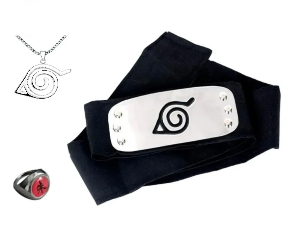 Набор аксессуаров Наруто: кулон, повязка Коноха и кольцо Шаринган Naruto Uzumaki (NAA2092SR)
Набор аксессуаров Наруто: кулон, повязка Коноха и кольцо Шаринган Naruto Uzumaki (NAA2092SR)