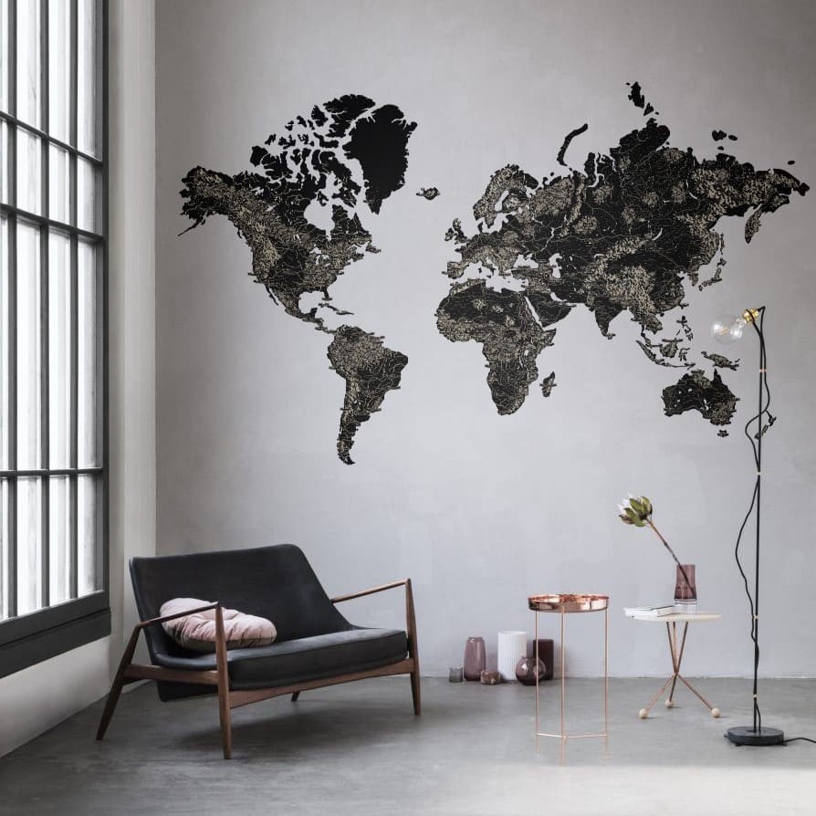 Деревянная карта мира на стену из дерева LikeWood ArtDecor XLL 300 × 175 Черный
Деревянная карта мира на стену из дерева LikeWood ArtDecor XLL 300 × 175 Черный