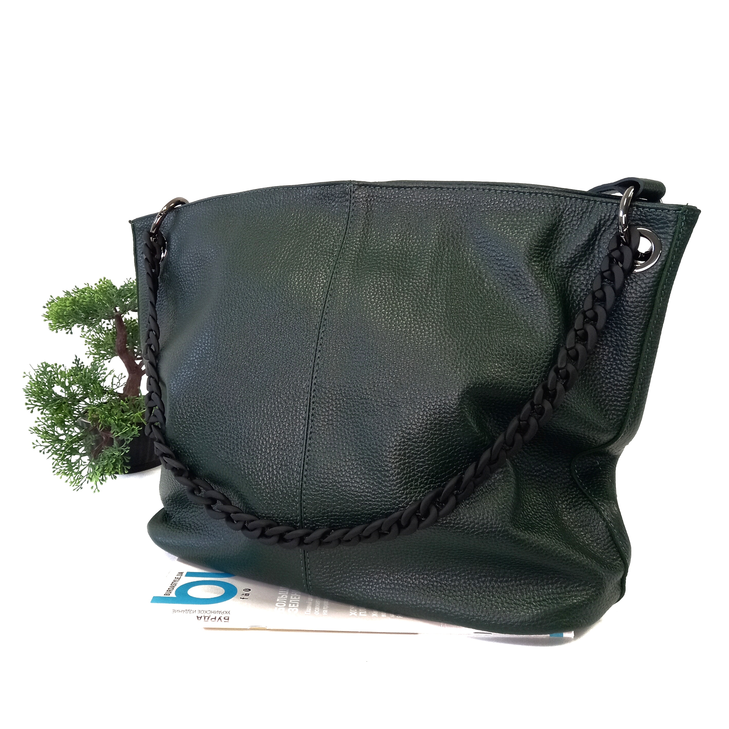 Женская сумка мешок LARSY зеленая 04-51 green 
Женская сумка мешок LARSY зеленая 04-51 green