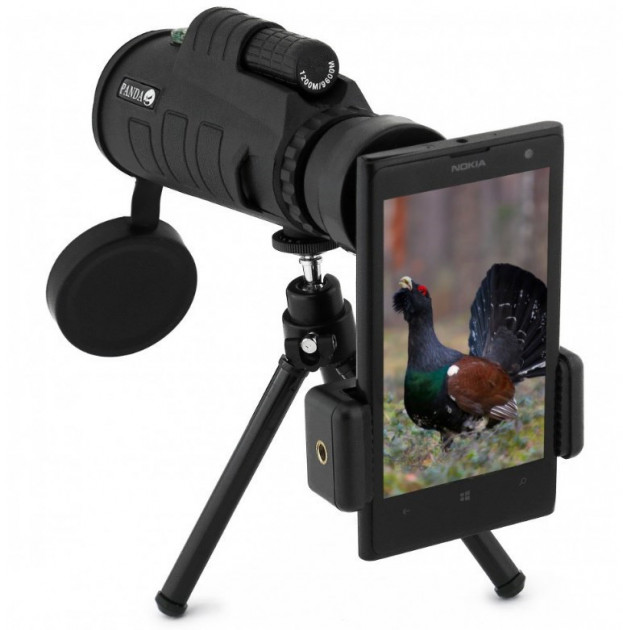 Ударопрочный компактный монокуляр с треногой и клипсой для смартфона Panda Vision PRO 40x60 Черный (10-845870690)
Ударопрочный компактный монокуляр с треногой и клипсой для смартфона Panda Vision PRO 40x60 Черный (10-845870690)