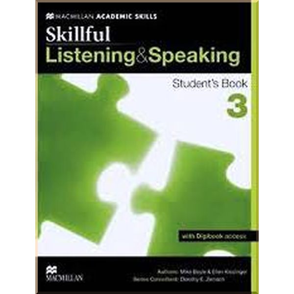 Skillful: Listening and Speaking 3 Student's Book with Digibook access. Ellen Kisslinger, Dorothy E. Zemach. ISBN:9780230431959
Skillful: Listening and Speaking 3 Student's Book with Digibook access. Ellen Kisslinger, Dorothy E. Zemach. ISBN:9780230431959