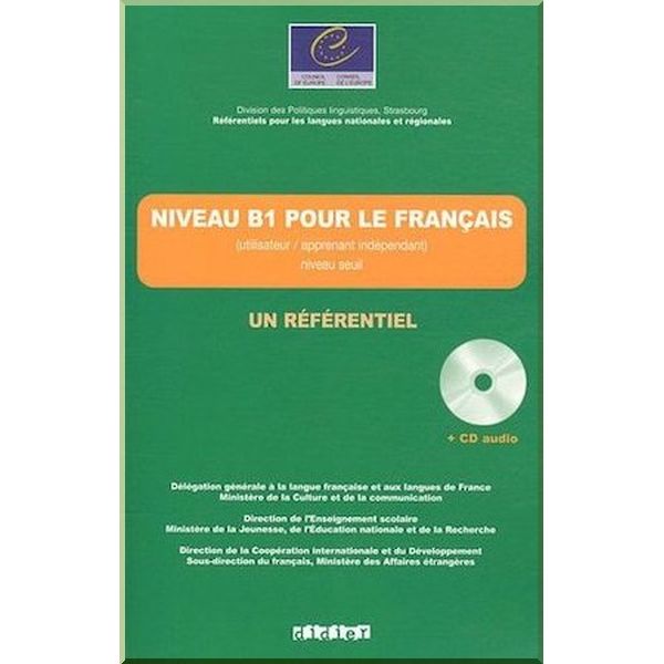 Un Referentiel B1 pour le Francais avec CD audio. Emmanuelle Houles, Beatrice Blin. ISBN:9782278063994
Un Referentiel B1 pour le Francais avec CD audio. Emmanuelle Houles, Beatrice Blin. ISBN:9782278063994