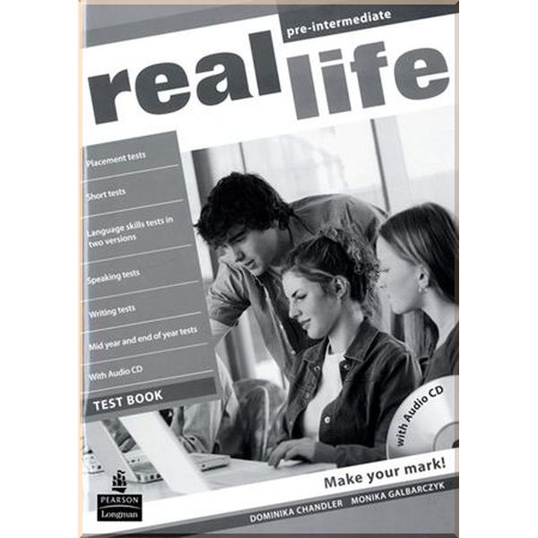 Real Life Pre-Intermediate Test Book with CD. Monika Galbarcayk, Dominika Chandler. ISBN:9781408243046
Real Life Pre-Intermediate Test Book with CD. Monika Galbarcayk, Dominika Chandler. ISBN:9781408243046