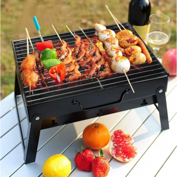 Складной барбекю гриль BBQ Grill черный, портативный мангал, жаропрочный из нержавеющей стали (ip100122)
Складной барбекю гриль BBQ Grill черный, портативный мангал, жаропрочный из нержавеющей стали (ip100122)