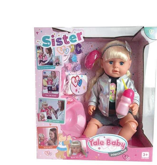 Кукла беби пупс функциональный Сестричка Yale Baby BLS 007 N кушает, ходит в туалет, с аксессуарами, с волосами
Кукла беби пупс функциональный Сестричка Yale Baby BLS 007 N кушает, ходит в туалет, с аксессуарами, с волосами