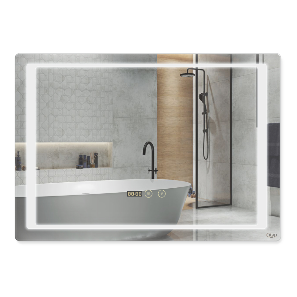 Зеркало Qtap Mideya 700х500 (DC-F902) с LED-подсветкой и антизапотеванием QT2078F902W
Зеркало Qtap Mideya 700х500 (DC-F902) с LED-подсветкой и антизапотеванием QT2078F902W