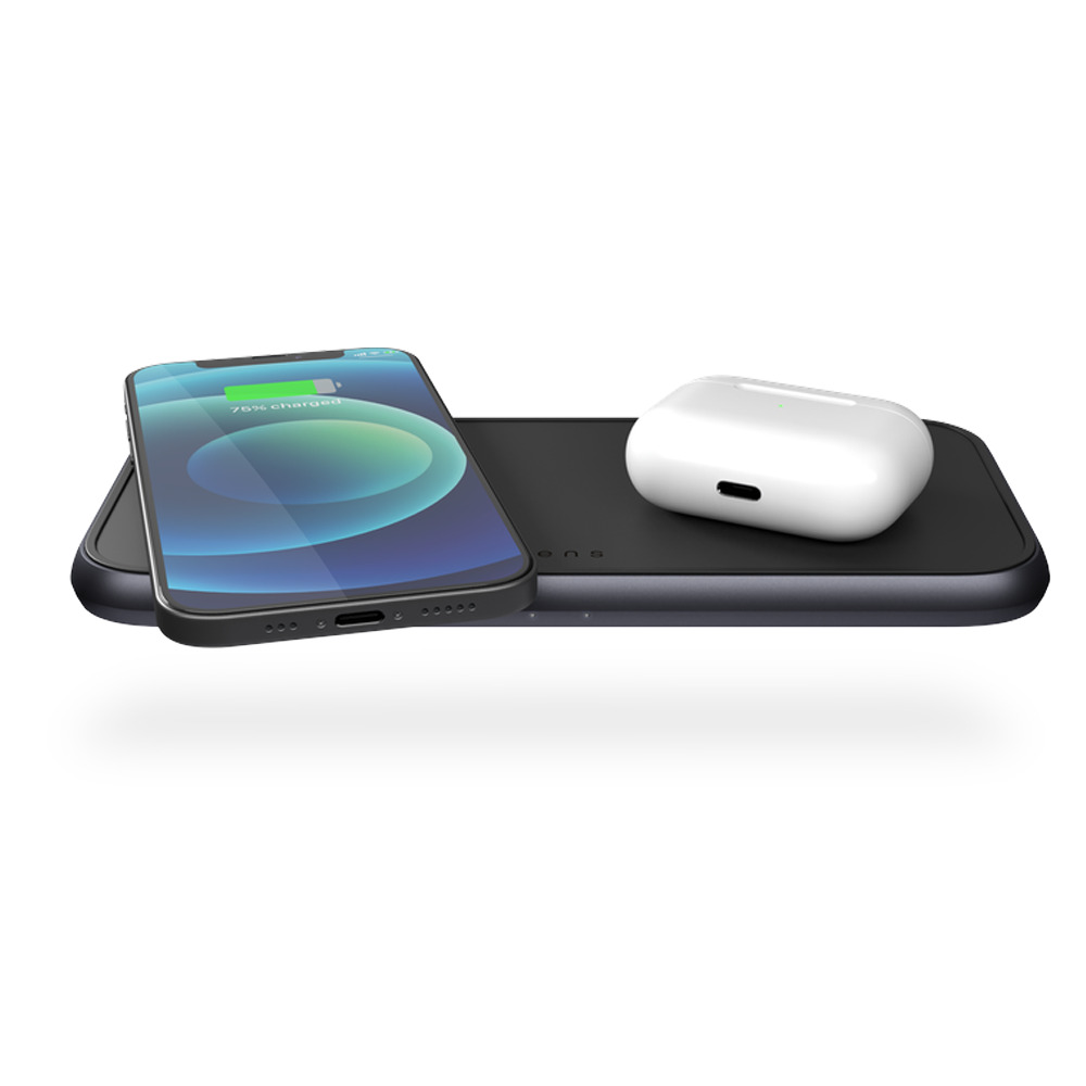 Беспроводное зарядное устройство Zens Dual 5 Coil Aluminium Wireless Charger Black with USB-C 45W PD Wall Charger (ZEDC11B/00)
Беспроводное зарядное устройство Zens Dual 5 Coil Aluminium Wireless Charger Black with USB-C 45W PD Wall Charger (ZEDC11B/00)