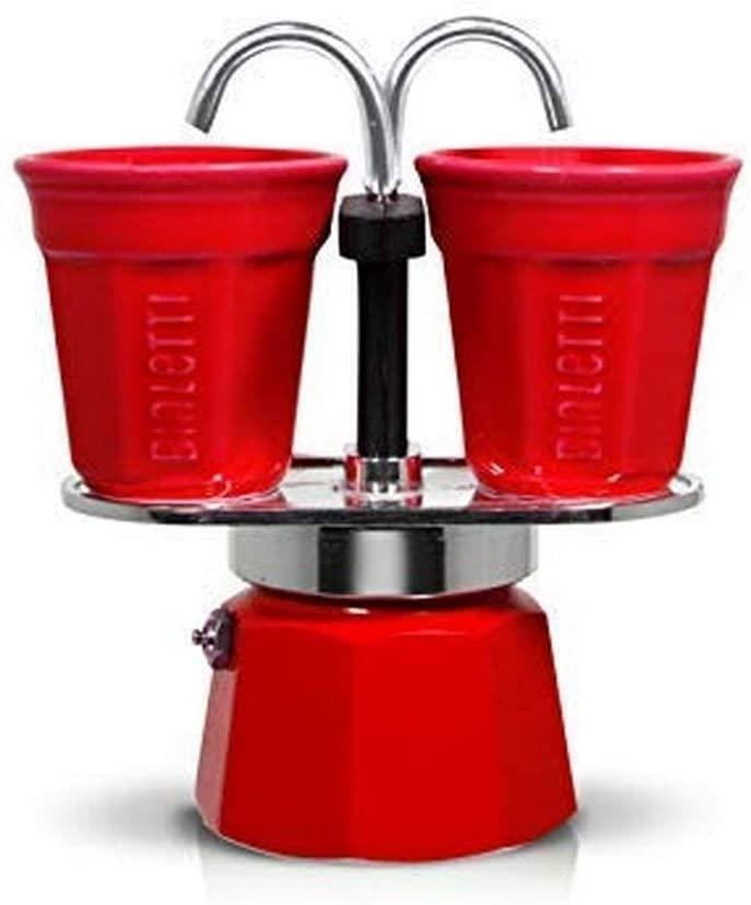Подарочный набор Bialetti Set Red: гейзерная кофеварка Mini Express (2 cup) + 2 кофейных стаканчика
Подарочный набор Bialetti Set Red: гейзерная кофеварка Mini Express (2 cup) + 2 кофейных стаканчика