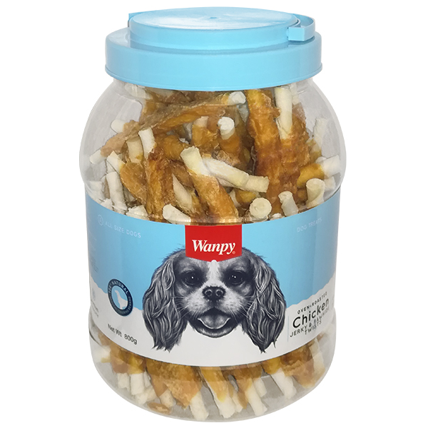Лакомство для собак палочки с вяленой курицей Wanpy Chicken Jerky & Rawhide Twists 800 г банка Wanpy BGL-WA-23
Лакомство для собак палочки с вяленой курицей Wanpy Chicken Jerky & Rawhide Twists 800 г банка Wanpy BGL-WA-23