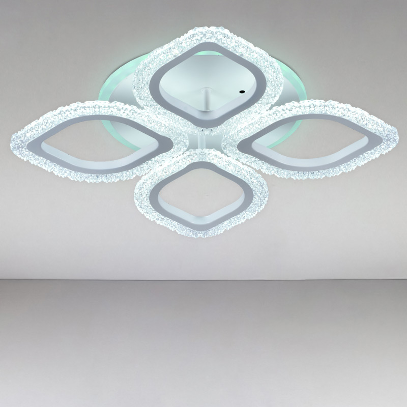 Люстра стельова LED з RGB підсвічуванням Light House SRS-16278/4B WH (RGB) 56W+7W білий
Люстра стельова LED з RGB підсвічуванням Light House SRS-16278/4B WH (RGB) 56W+7W білий