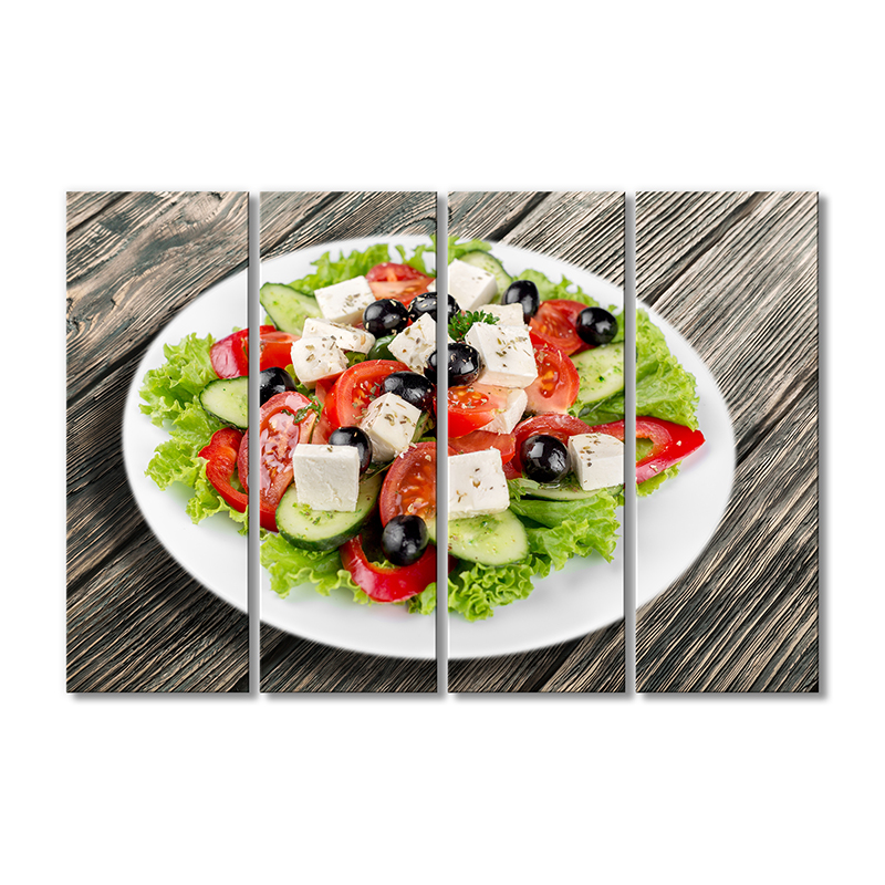 Модульная картина Artel «Греческий классический салат» 4 модуля 90x135 см 
Модульная картина Artel «Греческий классический салат» 4 модуля 90x135 см