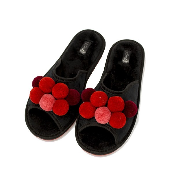 Комнатные тапочки Pago Красный помпон 21021м 37 Черные
Комнатные тапочки Pago Красный помпон 21021м 37 Черные