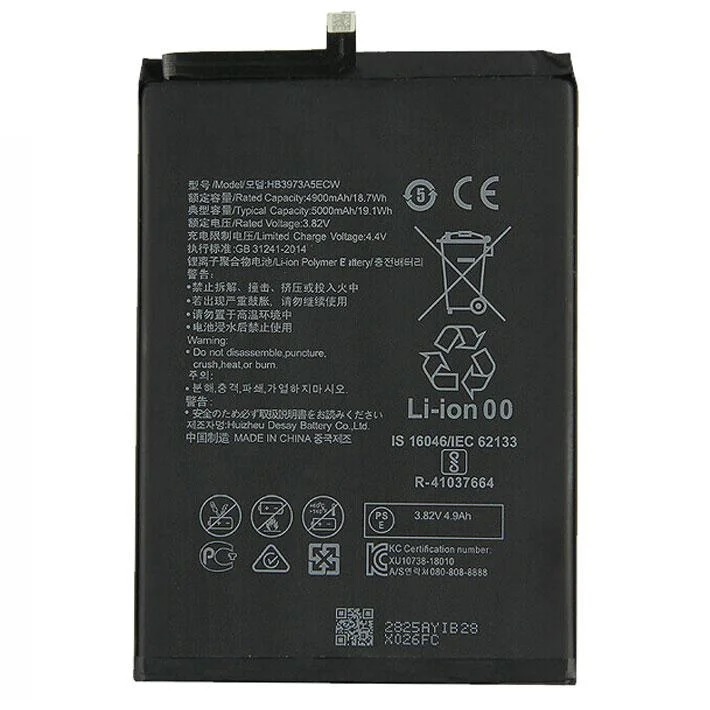 Аккумулятор для Huawei HB3973A5ECW, HB4073A5ECW, Mate 20x, Honor Note 10, Honor 8X Max 5000mAh original PRC
Аккумулятор для Huawei HB3973A5ECW, HB4073A5ECW, Mate 20x, Honor Note 10, Honor 8X Max 5000mAh original PRC