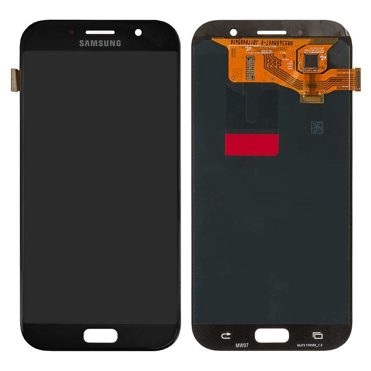 Дисплей для Samsung A720 Galaxy A7 (2017), чорний, із сенсорним екраном, оригінал (переклеєне скло)
Дисплей для Samsung A720 Galaxy A7 (2017), чорний, із сенсорним екраном, оригінал (переклеєне скло)