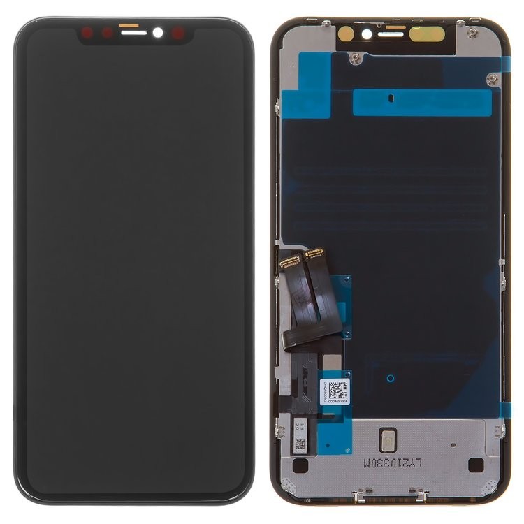 Дисплей для iPhone 11, чорний, із сенсорним екраном, з рамкою, (TFT), AAA, Tianma, з пластиками камери та давача наближення
Дисплей для iPhone 11, чорний, із сенсорним екраном, з рамкою, (TFT), AAA, Tianma, з пластиками камери та давача наближення