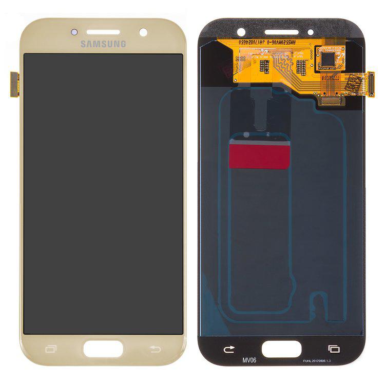 Дисплей для Samsung A520 Galaxy A5 (2017), золотистий, із сенсорним екраном, Original (PRC), original glass
Дисплей для Samsung A520 Galaxy A5 (2017), золотистий, із сенсорним екраном, Original (PRC), original glass