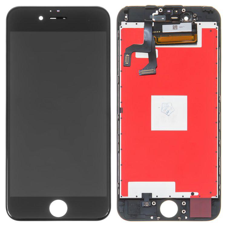 Дисплей для iPhone 6S, чорний, із сенсорним екраном, з рамкою, AAA, Tianma, з пластиками камери та давача наближення
Дисплей для iPhone 6S, чорний, із сенсорним екраном, з рамкою, AAA, Tianma, з пластиками камери та давача наближення